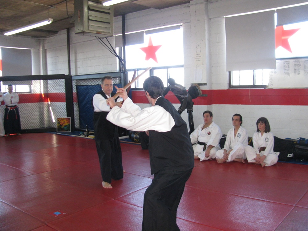 Sensei Alain Briard and Sensei Joel Neves Briard Perform A Kenjutsu Presentation